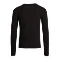 Mens Black/Bronze Small Eagle L/s T Shirt 78153 by Emporio Armani Bodywear from Hurleys