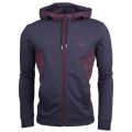 Mens Navy Saggy 1 Hooded Zip Sweat Top 15181 by BOSS from Hurleys