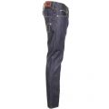 Mens 12.08oz F9.99 Blue Unwashed ED-55 Rainbow Selvage Relaxed Tapered Fit Jeans 18944 by Edwin from Hurleys