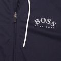 Athleisure Mens Navy/White Saggy Hooded Zip Through Sweat Top 74439 by BOSS from Hurleys