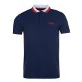Mens Dress Blue Ampere Tipped S/s Polo Shirt 88328 by Barbour International from Hurleys