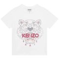 Kids White S/s Paris T-Shirt 111154 by Kenzo from Hurleys