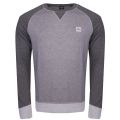 Casual Mens Light Grey Walkout Crew Sweat Top 21972 by BOSS from Hurleys
