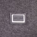 Mens Dark Grey Melange Black Label Badge Jumper 65224 by Antony Morato from Hurleys