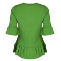 Womens True Green Textured Flared Sleeve Knit Top 27472 by Michael Kors from Hurleys
