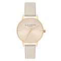 Womens Nude & Gold Case Cuff Midi Dial Watch 26040 by Olivia Burton from Hurleys