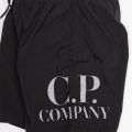 Boys Black Chrome-R Logo Swim Shorts 104904 by C.P. Company Undersixteen from Hurleys