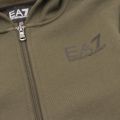 Boys Khaki Logo Hooded Zip Through Sweat Top 30684 by EA7 Kids from Hurleys