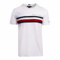Tommy Hilfiger Mens White Global Stripe S/s T Shirt 76138 by Tommy Hilfiger from Hurleys