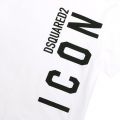 Mens White Vertical Icon Relax Fit S/s T Shirt 108188 by Dsquared2 from Hurleys