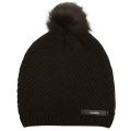 Womens Black CK Twist Beanie Hat 13501 by Calvin Klein from Hurleys