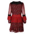 Womens Scarlet/Black Lavish Leaf Mix Dress 50462 by Michael Kors from Hurleys