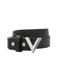 Womens Black Divina Logo Belt 33660 by Valentino from Hurleys