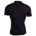 Mens Black Zip Collar S/s Polo Shirt 11042 by Armani Jeans from Hurleys