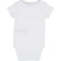Baby Pale Pink/White Branded 2 Pack Bodysuits 38197 by BOSS from Hurleys