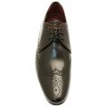 Mens Black Patent Albbin Derby Shoes 25325 by Ted Baker from Hurleys