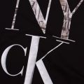 Womens Black Large NYCK Logo S/s T Shirt 79508 by Calvin Klein from Hurleys