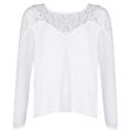 Womens Snow White Vibekida Lace Detail Blouse 33747 by Vila from Hurleys