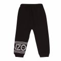 Kenzo Boys Black Branded Leg Sweat Pants 75732 by Kenzo from Hurleys