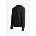 Mens Black Braw Crew Neck Knit Top 106407 by Parajumpers from Hurleys