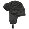 Mens Black Fleece Lined Waxed Trapper Hat 64802 by Barbour from Hurleys
