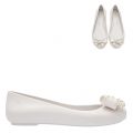 Vivienne Westwood Womens White Bow Orb Sweet Love Viv Bow Shoes 83841 by Melissa from Hurleys