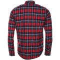 Mens Rich Red Castleford Check L/s Shirt 70986 by Barbour from Hurleys