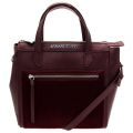Womens Bordeaux Metallic Effect Tote Bag 59105 by Armani Jeans from Hurleys