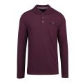Mens Deep Purple Recline L/s Polo Shirt 53072 by Ted Baker from Hurleys