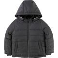 Boys Grey Blue Padded Hooded Coat 28398 by BOSS from Hurleys