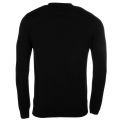 Mens Black Cotton Crew Knitted Jumper 61773 by Lacoste from Hurleys