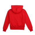 Girls Flame Red Floral Heart Hoodie 90670 by Moschino from Hurleys