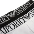 Mens Black/White Endurance 2 Pack Trunks 85976 by Emporio Armani Bodywear from Hurleys