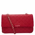 Womens Red Woody Woven Shoulder Bag 41805 by Valentino from Hurleys