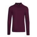 Athleisure Mens Medium Purple Pirol L/s Polo Shirt