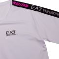 Womens White Logo Tape Detail S/s T Shirt 57504 by EA7 from Hurleys