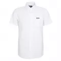 Barbour International Shirt Mens White Kinetic S/s Shirt