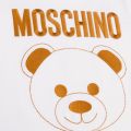 Boys Optical White Embroidered Toy S/s T Shirt 47362 by Moschino from Hurleys