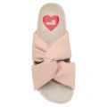 Womens Nude Pink Soft Leather Slides 106584 by Love Moschino from Hurleys