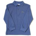 Boys Platoon Blue Classic L/s Polo Shirt