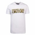 Mens White Gold Foil Logo S/s T Shirt 55335 by Versace Jeans Couture from Hurleys