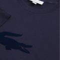 Mens Navy Embossed Logo S/s T Shirt 31047 by Lacoste from Hurleys