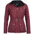 Womens Deep Red Trail Waxed Jacket 18517 by Barbour International from Hurleys