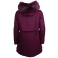 Womens Maroon Kalissa Fur Hooded Parka 14107 by Ted Baker from Hurleys