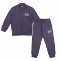 Boys Navy Branded Funnel Neck Zip Tracksuit 48182 by EA7 from Hurleys