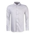 Mens White Boomtwn Geo L/s Shirt 28253 by Ted Baker from Hurleys