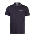 Mens Navy Jelly Knit Collar S/s Polo Shirt 28265 by Ted Baker from Hurleys