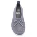 Womens Charcoal Uberknit Ballerina Bow Shoes 23839 by FitFlop from Hurleys