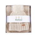 Womens Pearl Saltburn Beanie & Scarf Set 79664 by Barbour from Hurleys
