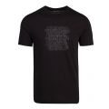 Mens Black Logo Print S/s T Shirt 82068 by Emporio Armani from Hurleys
